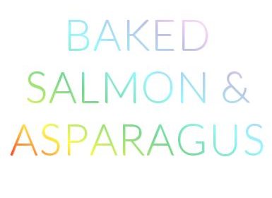 Baked Salmon and Asparagus